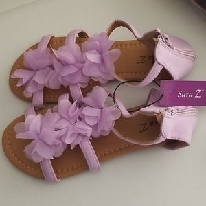 Lilac Flower Sandals Sz 4/5
